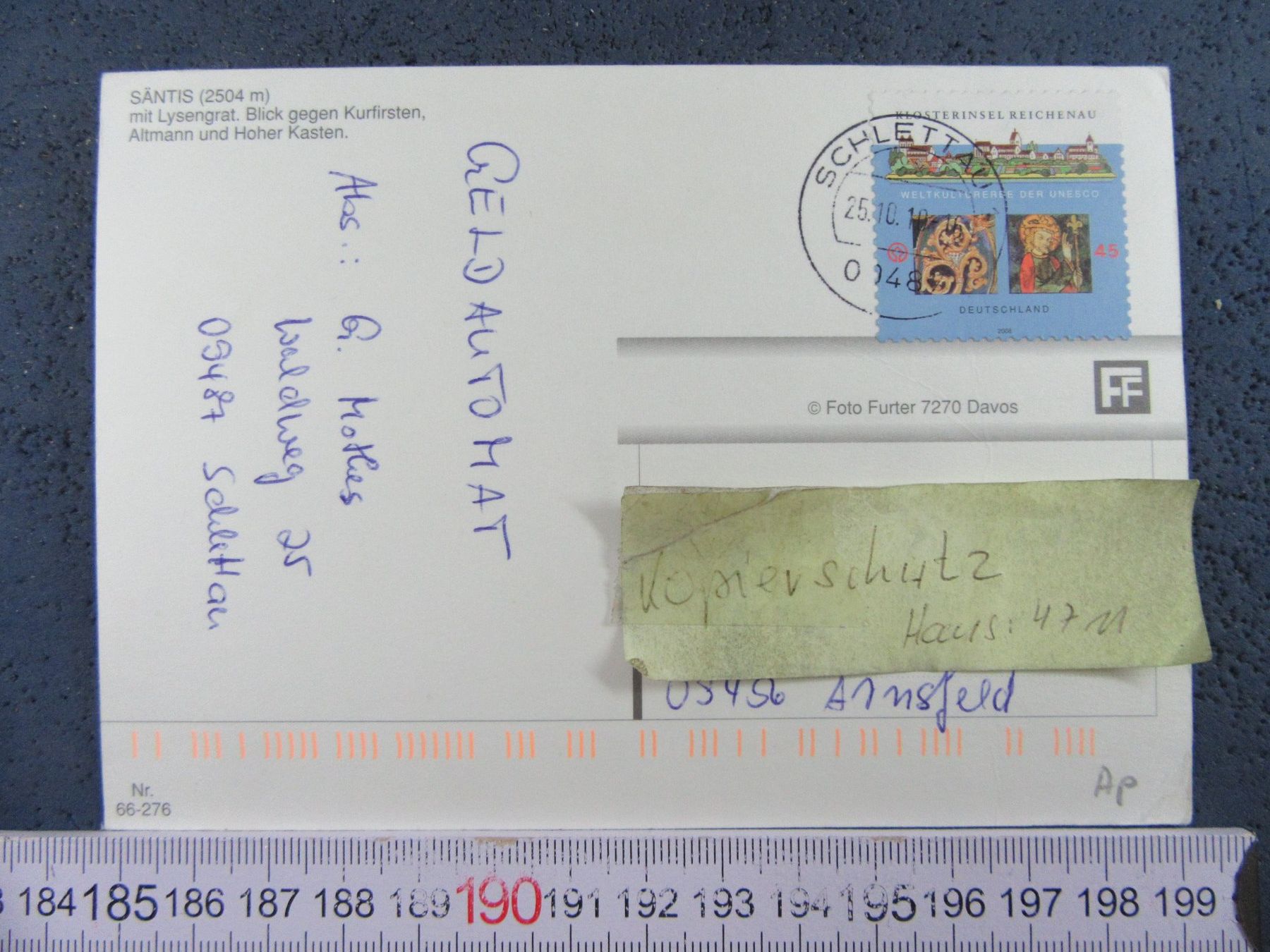 Cartoline postali: SÄNTIS MIT LYSENGRAT AK AP – Usato da Ettingen venduto da Hausi4711 1