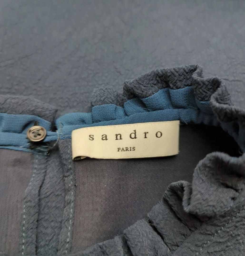 Sandro Vestiti: Robe Sandro Paris bleue marine avec perles - Taille S – Nuovo (secondo la descrizione) da Le Locle venduto da sAm_2112 1