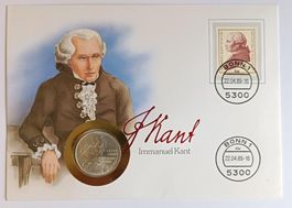 Numisbrief Immanuel Kant mit 5 DM Silbermünze ab 1 Fr. !!