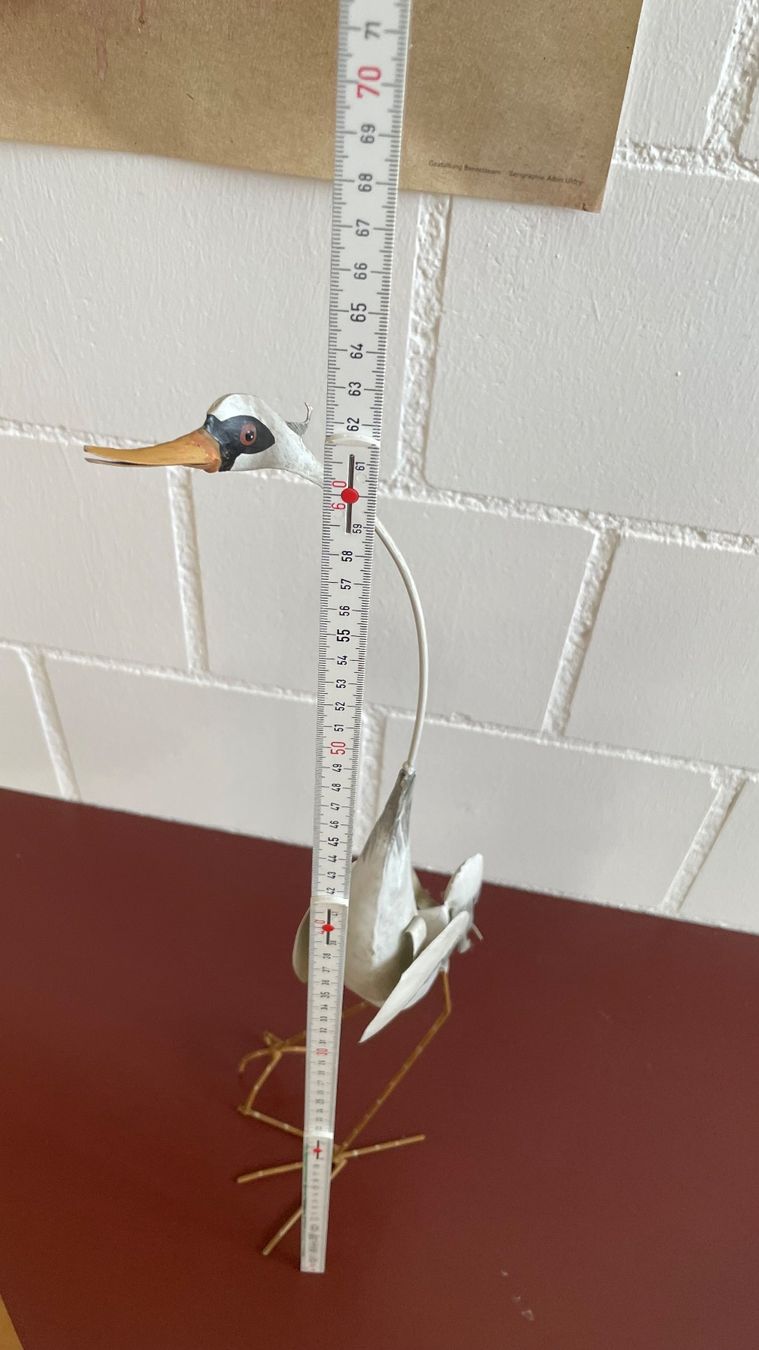 Statuette: Reiher aus Metall – Usato da Wald ZH venduto da shypi 3