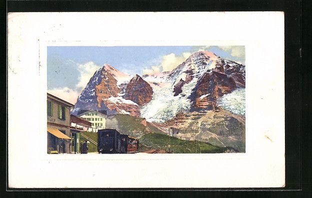 Cartes postales: Wengernalp, Bergbahn mit Eiger und Mönc – D'occasion à Berlin par bartko-reher