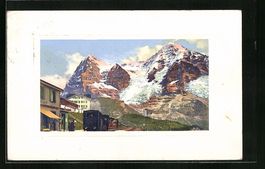 Wengernalp, Bergbahn mit Eiger und Mönc