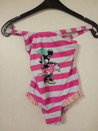 Badeanzug Mädchen Grösse 110/116 Disney Minnie Mouse gestrei