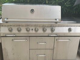 Grand Barbecue au Gaz en Inox – 6 Brûleurs + Brûleur Wok Lat