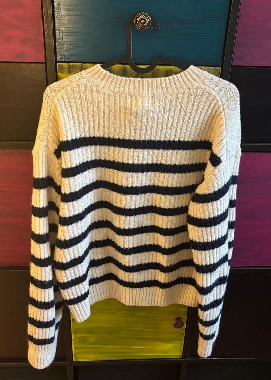H&M Maglioni & Felpe: H&M Strickpullover, Grösse S, blau gestreift – Usato da Bülach venduto da reaos 3
