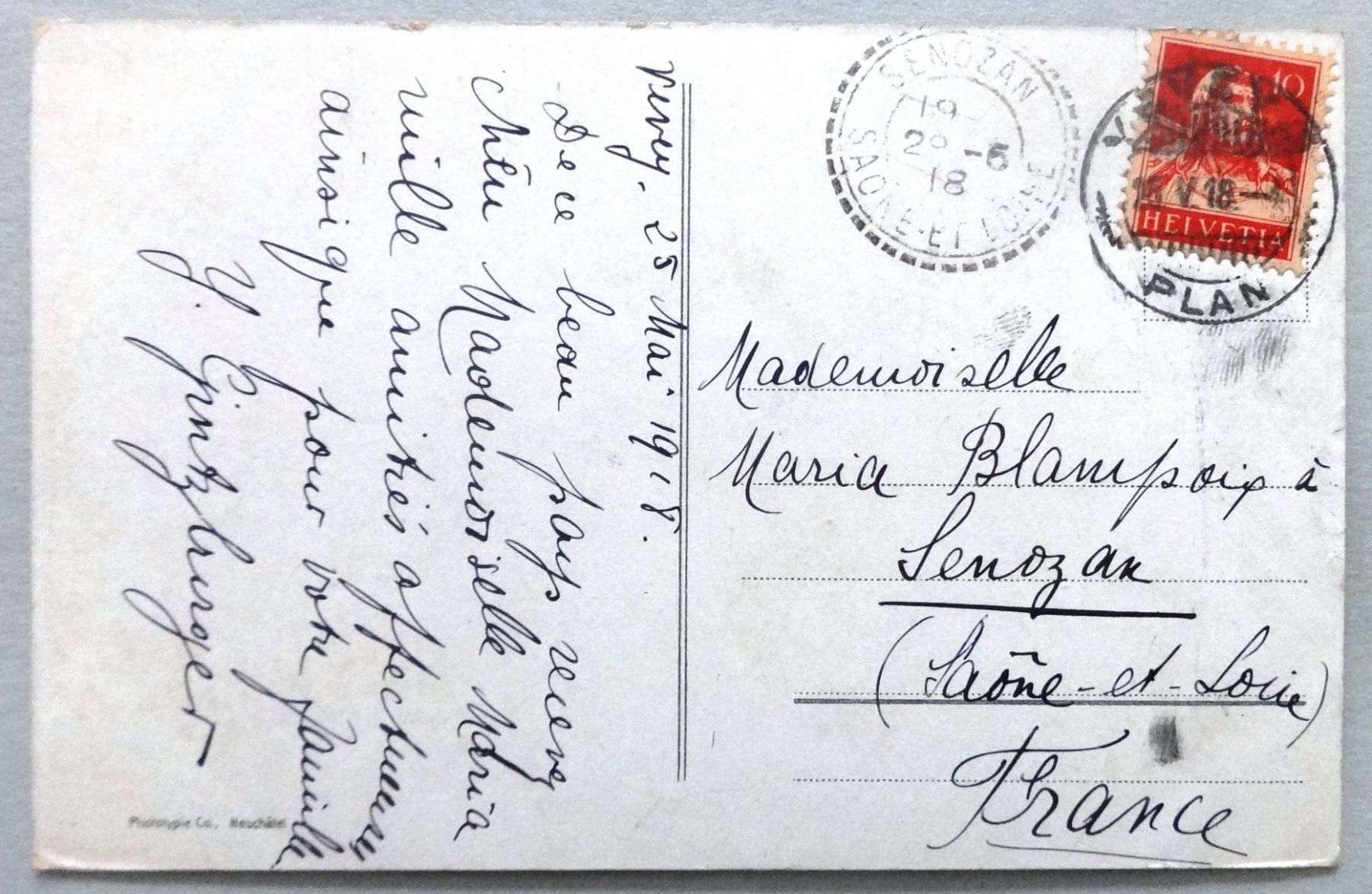 Ansichtskarten: Vevey, Panorama et les Alpes – Defekt aus Fétigny von Billy2miny 1