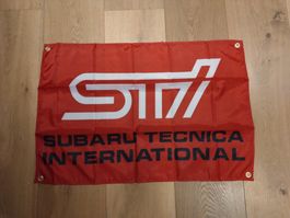 SUBARU STI Flag 90cm x 60cm rot