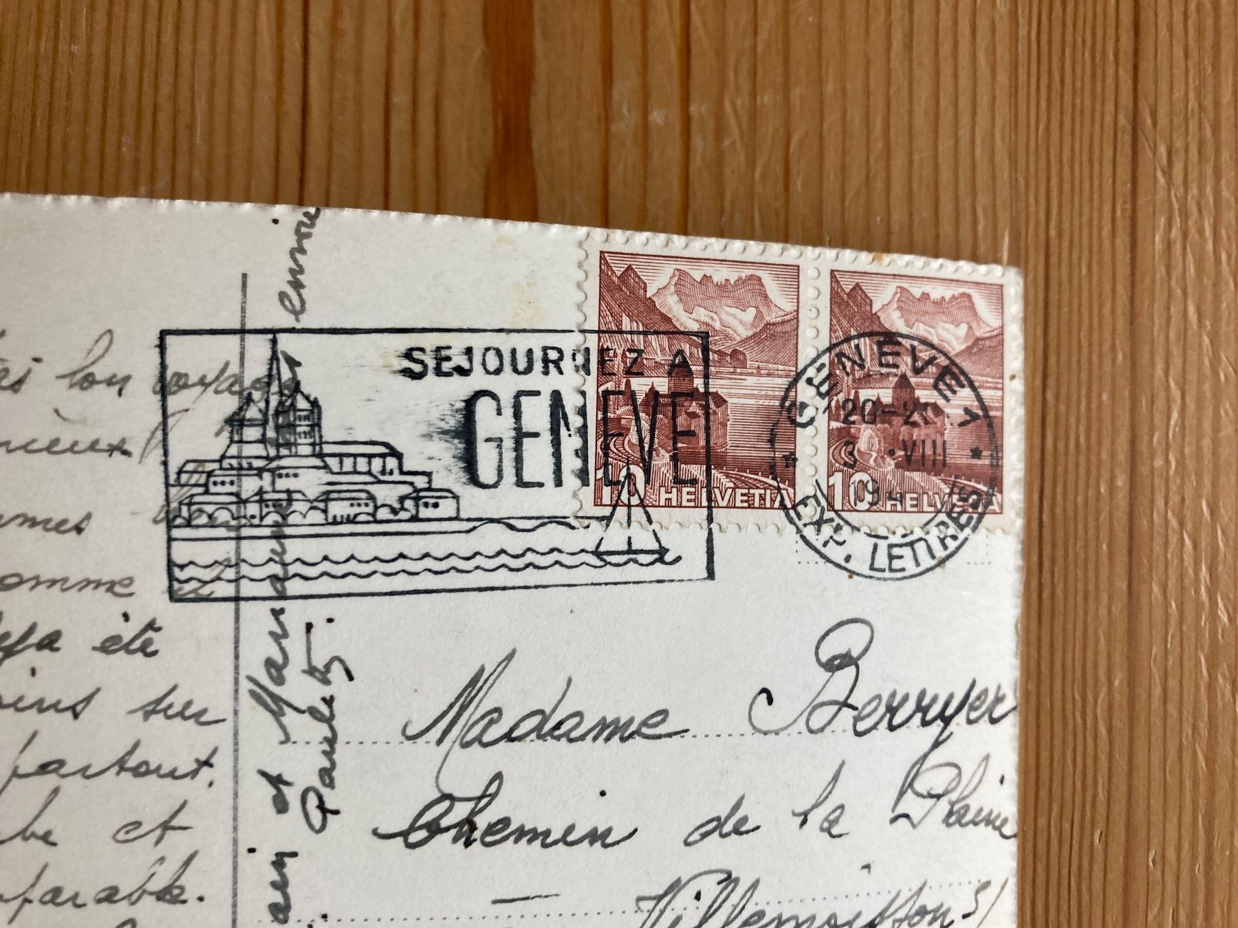 Cartes postales: Genève - AK 1947 – D'occasion à Oberuzwil par Henri09 1