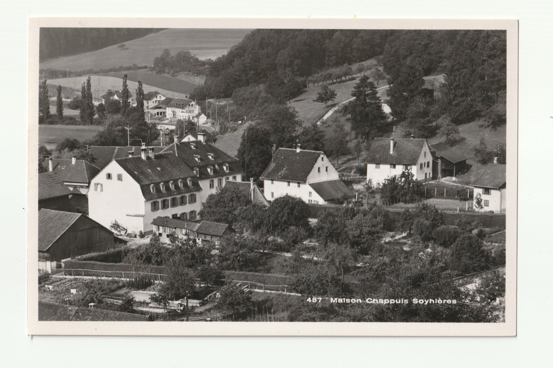 Ansichtskarten: Soyhières - Maison Chappuis - 1950 – Gebraucht aus Romainmôtier von Oaxaca9