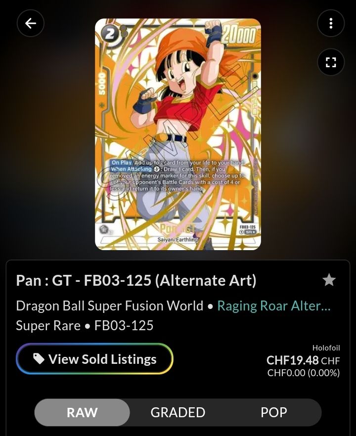Bandai Sammelbilder & Trading cards: Dragonball TCG Pan – Neu (gemäss Beschreibung) aus Eggenwil von Murmeltier87 3