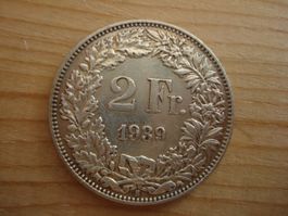 (S1)      2 Franken 1939 VZ+