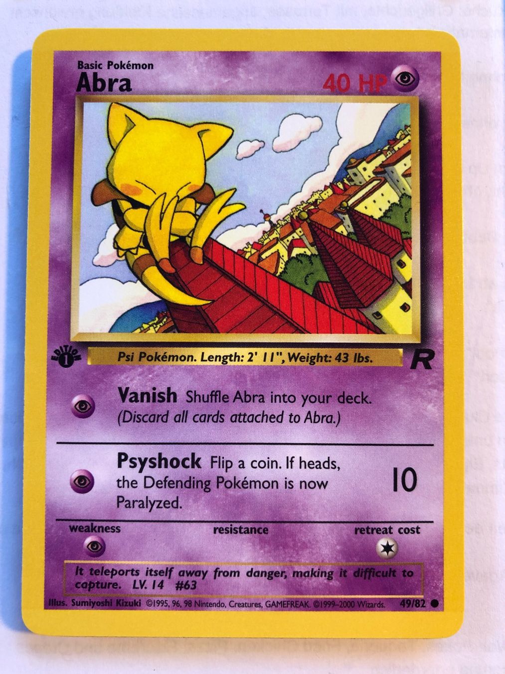Carte collezionabili: Abra 1st Team Rocket - MINT - ab 1.- – Usato da Giubiasco venduto da dan_pr8b