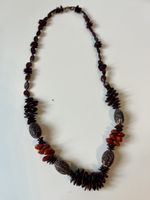 Halskette aus Kuba | Handmade 🤎 orange/braun - Natural