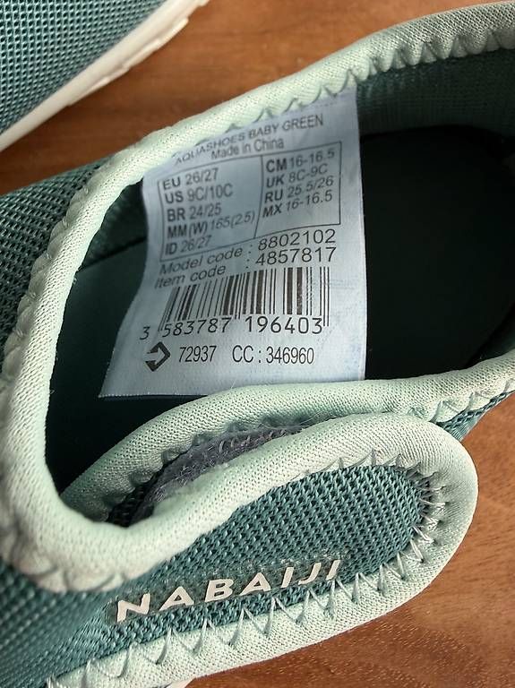 Decathlon Scarpe per ragazzi: Wasserschuhe 26/27 – Usato da Biberen venduto da Flocke83 1