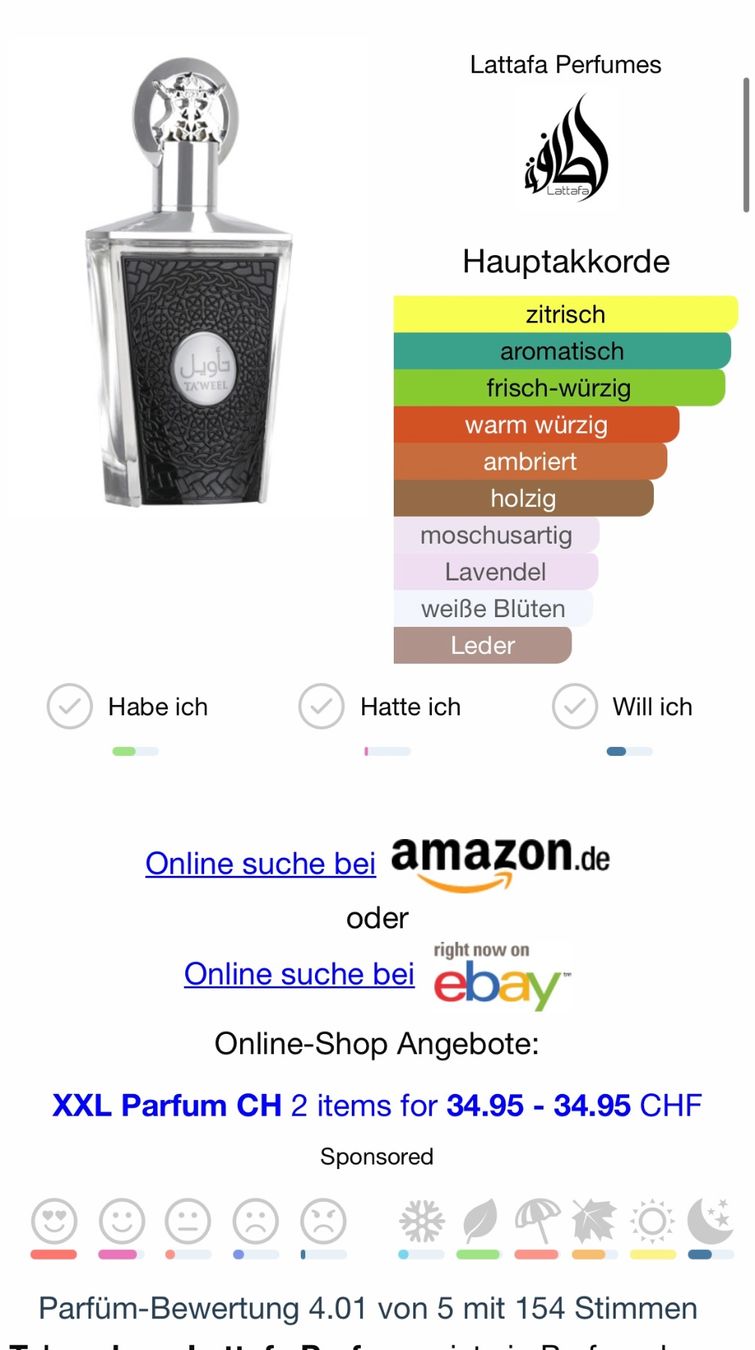 Lattafa Parfums & Eau de Toilette: LATTAFA Ta'weel EDP 5ML ABFÜLLUNG – D'occasion à Zürich par deruja 2