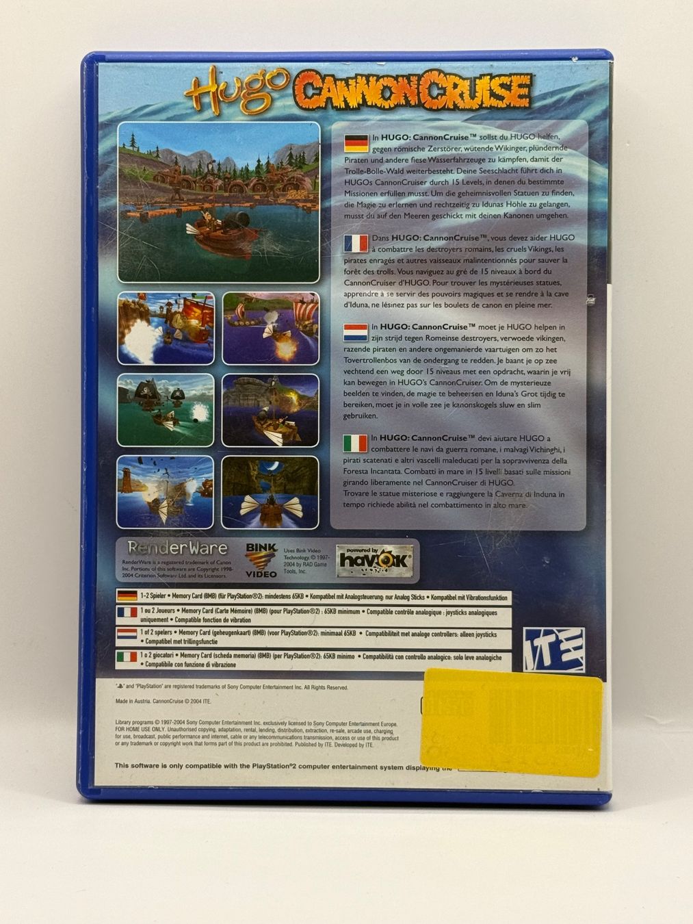 Jeux: HUGO CANNON CRUISE - Playstation 2 – D'occasion à Dietikon par gab_qz7y 1