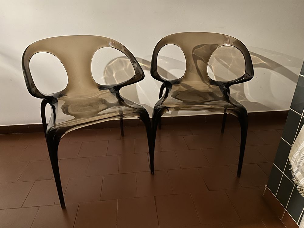 2 Chaises Ava Roche Bobois ambrée (D'occasion) à gollion pour CHF 225 ...