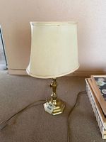 Klassische Messing Tischlampe Schreibtischleuchte Antik