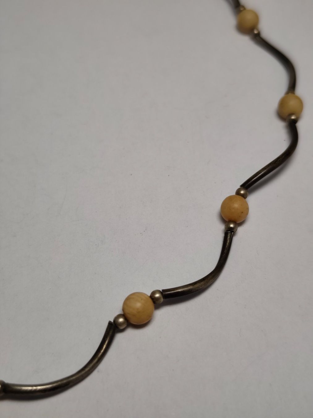 Catenine: Vintage Solid Silber Halskette mit geschwungenen #A8 – Usato da Châtelaine venduto da Tropic.Watch2 3