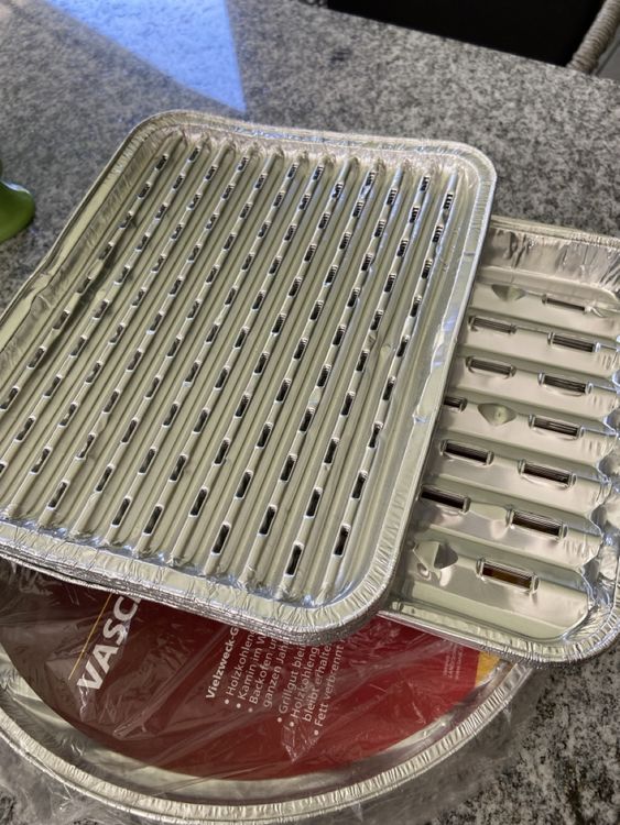 Rösle Grillschalen Aluminium 5er Set - 31,5x21,5cm Für Indirektes Grillen
