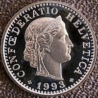 20 Rappen 1993 stgl. / aus Münzsatz