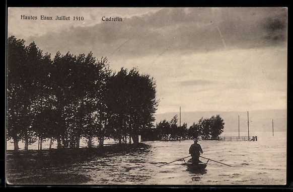 Cartoline postali: AK Cudrefin, Hautes Eaux – Usato da Berlin venduto da bartko-reher