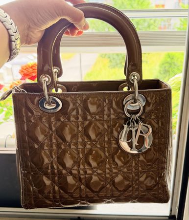 Lady Dior -  marron verni excellent état