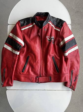 Blouson moto en cuir