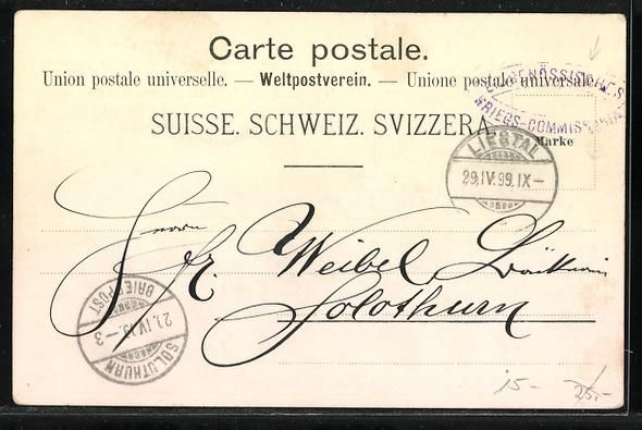 Ansichtskarten: AK Junges Mädchen in Tracht, 1899 – Gebraucht aus Berlin von bartko-reher 1