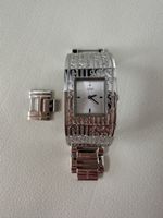 Guess Damenuhr Edelstahl Armband Gliederarmband