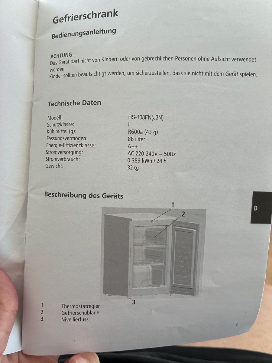 Congélateurs: Intertronic Gefrierschrank  – D'occasion à Saland par Francyherrera 5