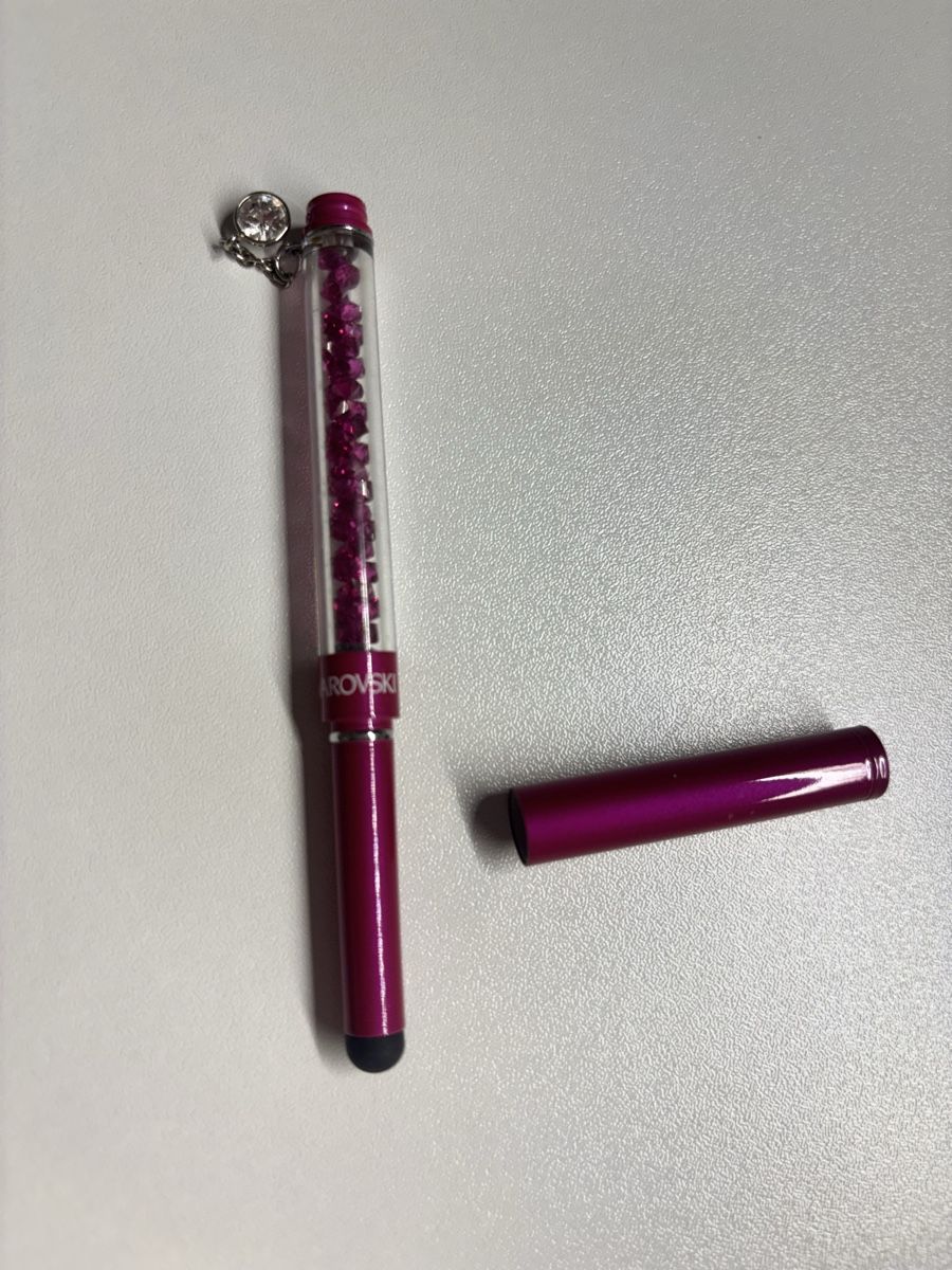 Swarovski Penna & Evidenziatori: SWAROVSKI Touchpen pink mit Strasssteine – Usato da Aesch BL venduto da Jelu20 1
