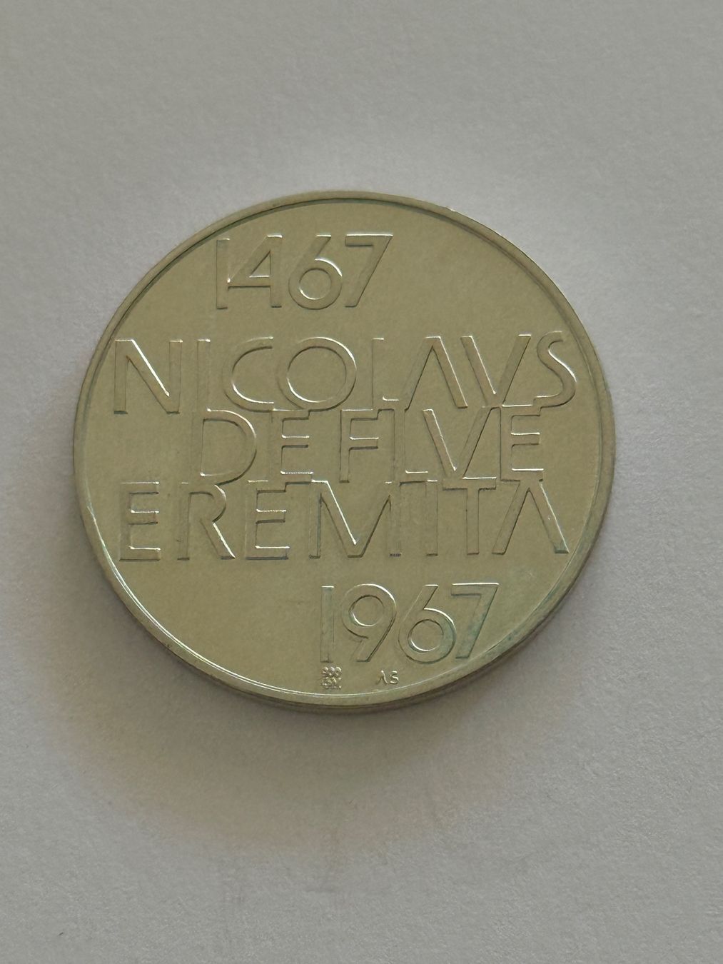 Medaglie: CH Silbermedaille Nicolavs de Flve Eremita – Usato da Wallisellen venduto da SWISS_SILVER1 1