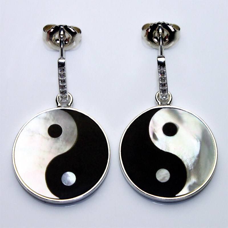 Boucles d'oreille: Ohrhänger - Yin Yang – Neuf avec emballage d'origine à Mauren par Yeelen
