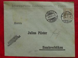 1889: Drucksache: 58A +Stab-O AUSSERSIHL Industriequartier!