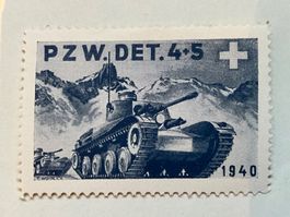 Soldatenmarke Panzerwagen-Detachement Pzw Det 4+5 ungestempe