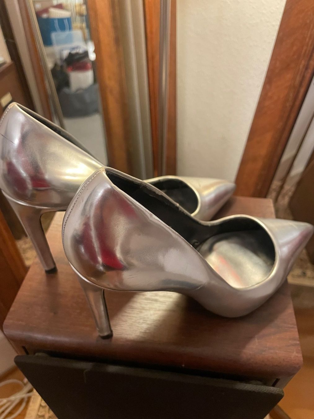 Zara Scarpe da donna: Escarpins argentés Zara Basic (37) super sexy – Usato da Genève venduto da lailas_things