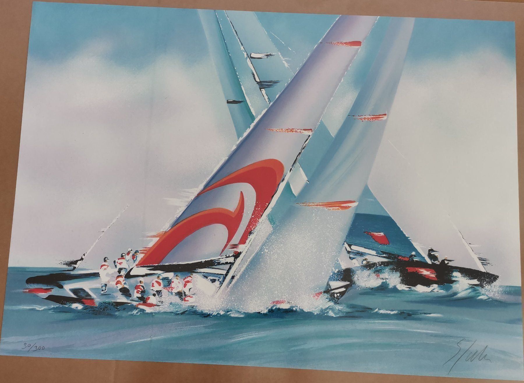 Grafica & Litografie: Victor Spahn, Regatta – Usato da Koblenz venduto da 70tschibu