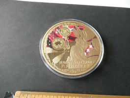 Schweiz, vergoldete Riesenmedaille PP, Bundesverfassung 1848