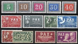1945, Z/262 - 274 PAX SATZ, NEU ** (SBK 500.-)