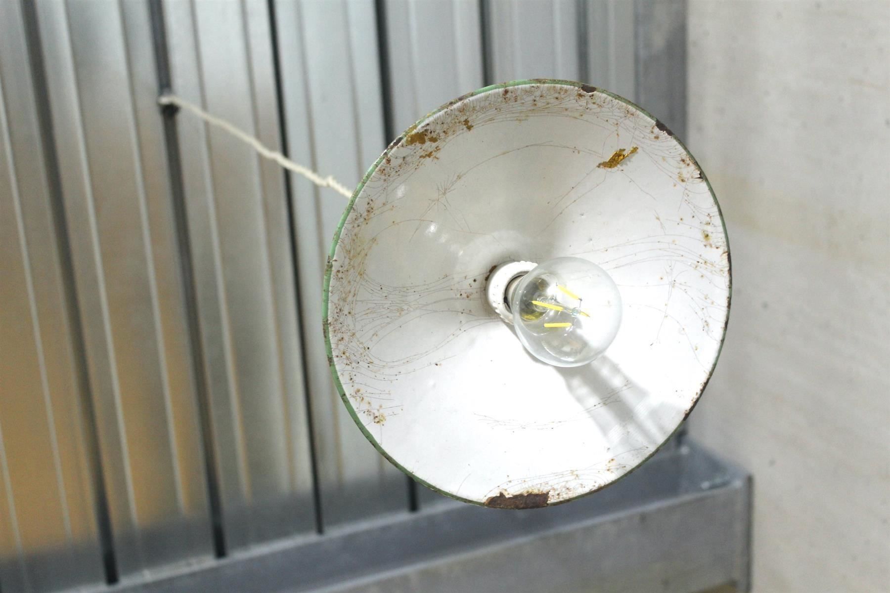 Kronleuchter & Deckenlampen: INDUSTRIEDESIGN - JUGENDSTIL - Lampe, Emaille, um 1910 – Gebraucht aus Bern von kultiges 8