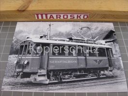 Echtfoto: Triebwagen der Sernftalbahn, ca 1968, Sernftalbahn