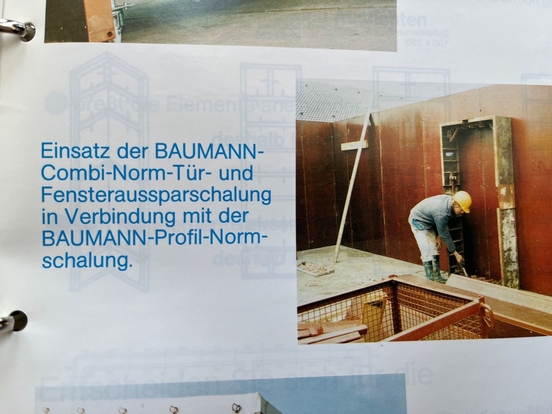 Tutti gli attrezzi: BAUMANN Combi-Norm Tür-Schalung – Usato da Haldenstein venduto da Della_strada