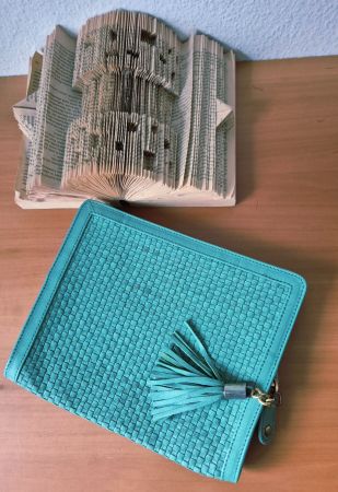 LEDERTASCHE TASCHE CLUTCH ETUI CINNAMON SKYE LEDER BAG  TOP
