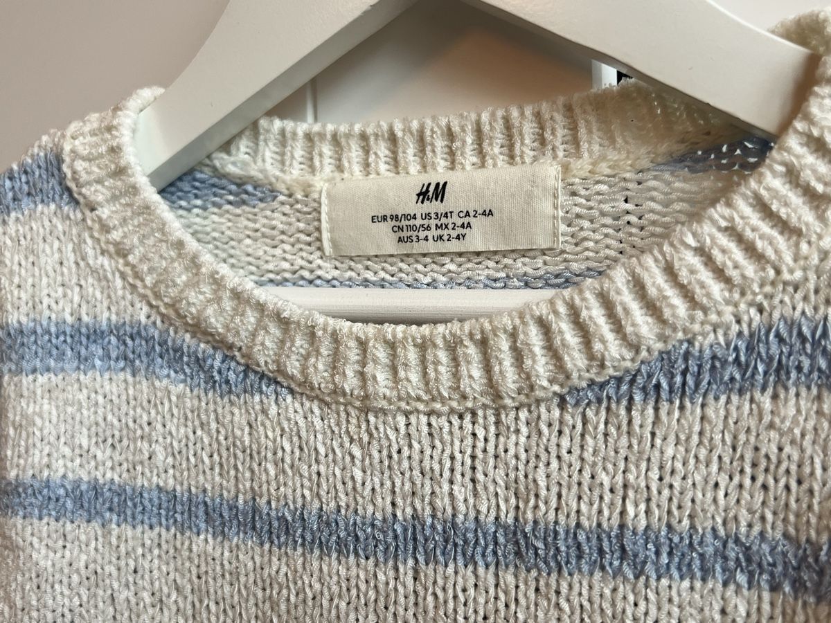 H&M Pullover & Sweatshirts: H&M Strickpullover Gr. 98/104, gestreift – Gebraucht aus Rorbas von Lafeva 1