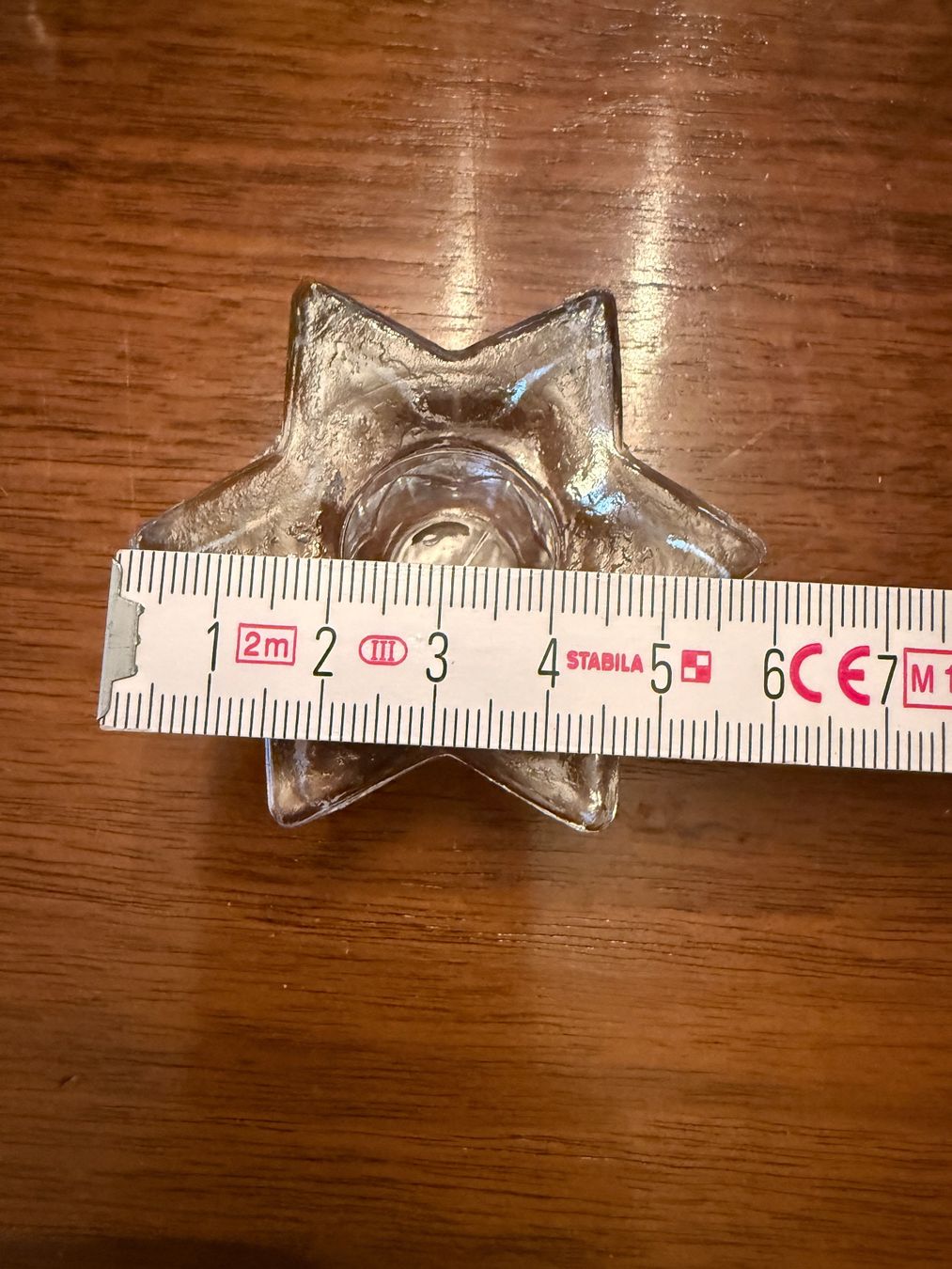 Portacandele: 6er Set Stern Stabkerzenhalter Glas transparent ca. 6cm – Usato da Erstfeld venduto da Uhu1980 1