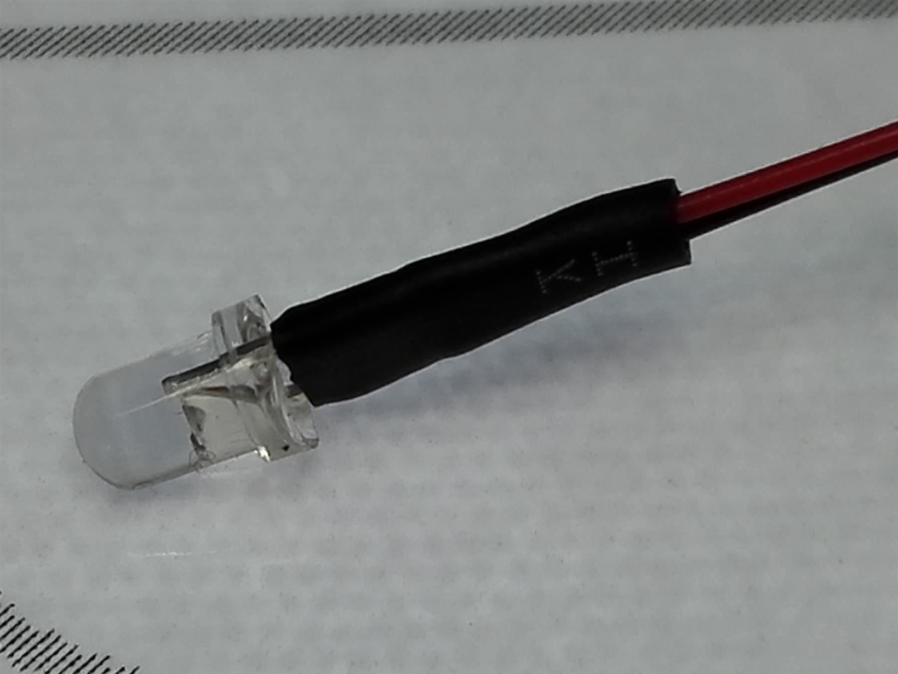 Elektronikbauteile: LED 3mm verkabelt, 12V DC, rot – Neu (gemäss Beschreibung) aus Luzern von Salefactory 2