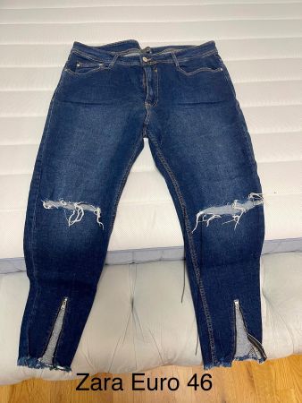 Zara Jeans mit Rissen, Gr. 46, Top Zustand für den Herbst