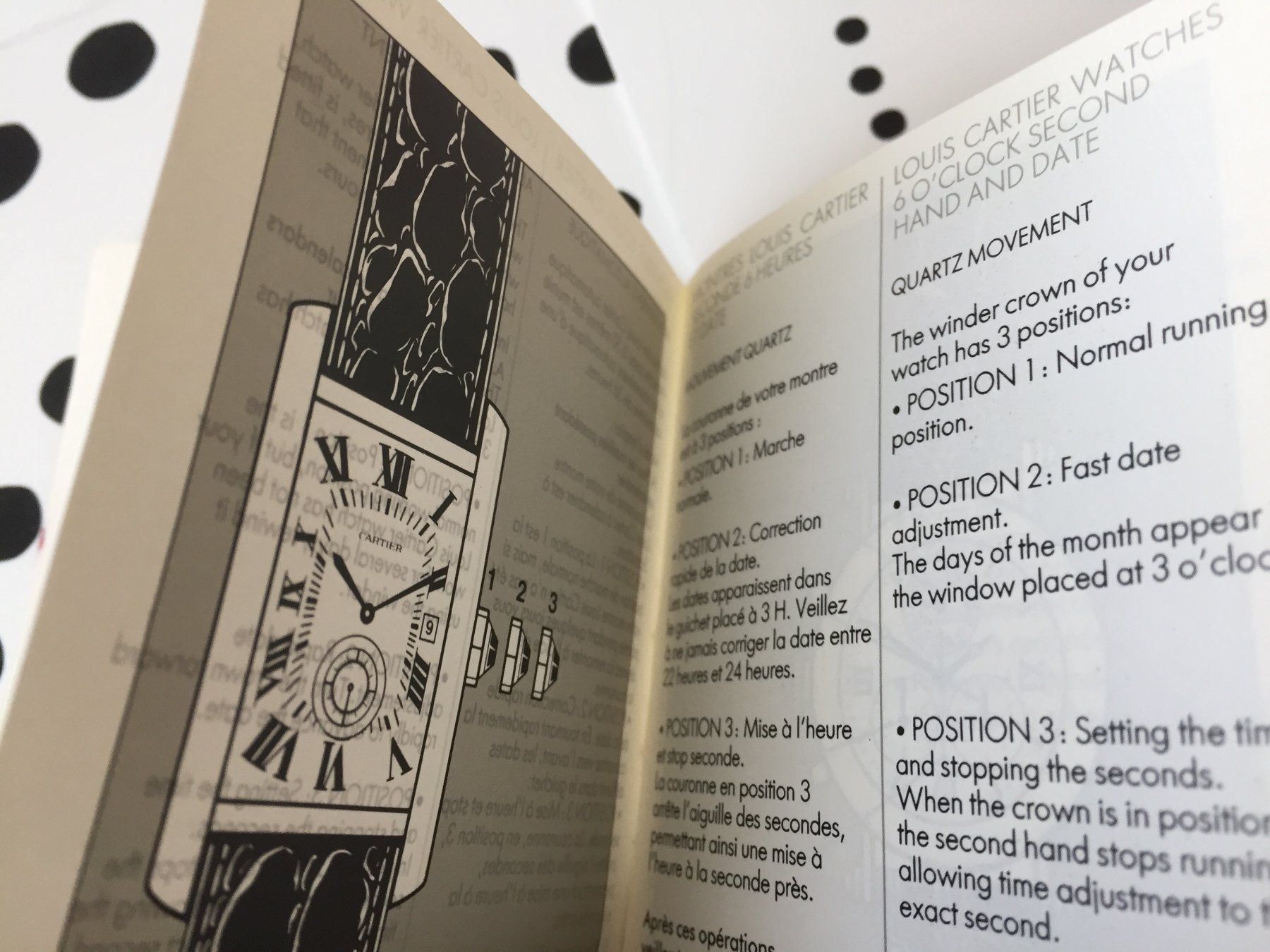 Documenti: CARTIER ORIGINAL - OPERATING INSTRUCTIONS - LOUIS CARTIER ! – Nuovo (secondo la descrizione) da Epalinges venduto da dream-watch 4
