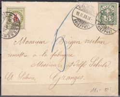 Brief Schweiz Mit Ziffermarke Und Potomarke1908